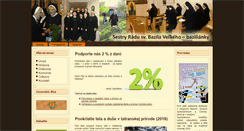 Desktop Screenshot of bazilianky.rehola.sk